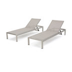 Cape Coral Outdoor Mesh Chaise Lounge, Set of 2