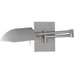George Kovacs Lighting - George Kovacs Lighting P610-1-603 Wah-Hoo - One Light Swing Arm Wall Sconce - Mounting Direction: DownWah-Hoo One Light Swing Arm Wall Sconce Matte Brushed Nickel *UL Approved: YES *Energy Star Qualified: n/a  *ADA Certified: n/a  *Number of Lights: Lamp: 1-*Wattage:40w G9 Xenon bulb(s) *Bulb Included:Yes *Bulb Type:G9 Xenon *Finish Type:Matte Brushed Nickel