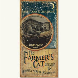 Farmer's Cat Country Inn Sign - Novelty Signs