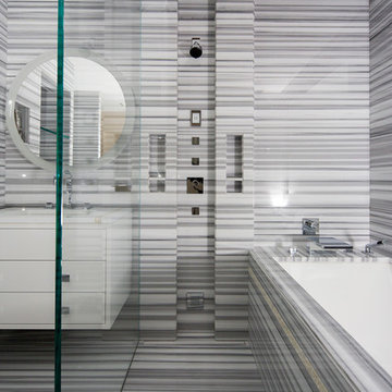 OLYMPIC GREY MARBLE BATHROOM