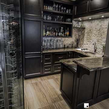 Classic Dark wood bar