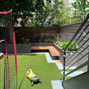 Manhattan UWS brownstone cozy backyard
