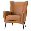 39" Comfy Living Room Armchair With Special Arms, Camel