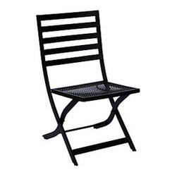 Woodard Avery Folding Chair - Outdoor Dining Chairs