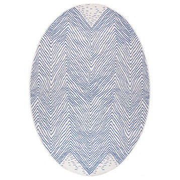 Nuloom Geometric Chevron Outdoor Area Rug, Blue 8'x10'