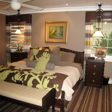 Masculine master bedroom