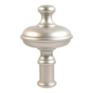 LAMP FINIAL-CRYSTAL FOUNTAIN LAMP FINIAL WITH POL CHROME BASE
