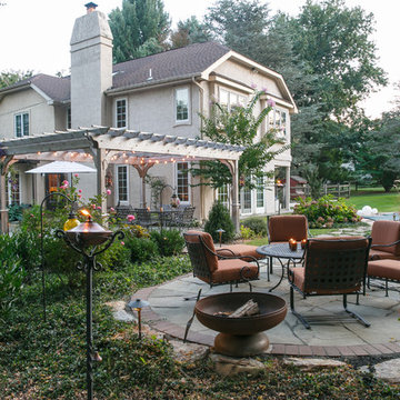 Flagstone Patios, Cook Station and Pergola