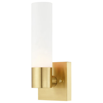 Livex Lighting 1-Light ADA Wall Sconce, Satin Brass