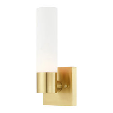 Livex Lighting 1-Light ADA Wall Sconce, Satin Brass