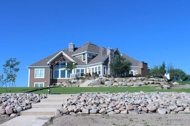 Example of a classic exterior home design in Other