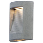 ET2 Lighting - ET2 Lighting E14380-GSN Boardwalk - 10.25 Inch 8W 2 LED Outdoor Wall Sconce - This outdoor collection is cast in concrete for maBoardwalk 10.25 Inch Greystone *UL: Suitable for wet locations Energy Star Qualified: n/a ADA Certified: YES  *Number of Lights: Lamp: 2-*Wattage:4w PCB Integrated LED bulb(s) *Bulb Included:Yes *Bulb Type:PCB Integrated LED *Finish Type:Greystone