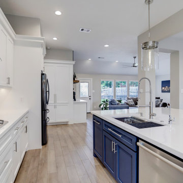 Woodlands Remodel From Production Home To Custom Home