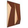 Locke EnduraWall Decorative 3D Wall Panel, 11.875"Wx11.875"H, Copper