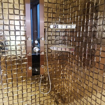Golden Glass Bathroom