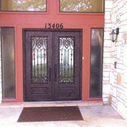 Madrid Spanish Style Wrought Iron Double Door - Front Doors