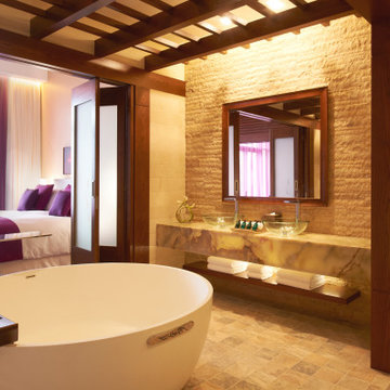 Luxury Open-Plan Bathroom & Bedroom Suite