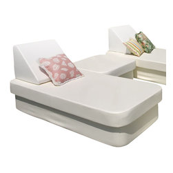 Home Infatuation - Modern Outdoor Cot Daybed, Lean - Outdoor Lounge Sets