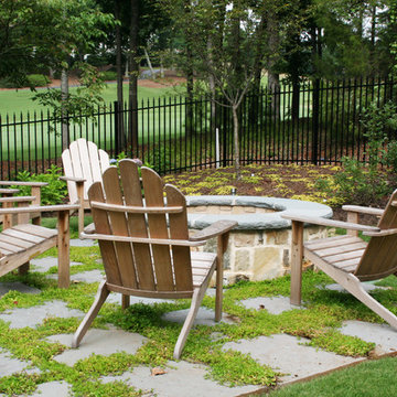 Backyard Built-in Fire Pit