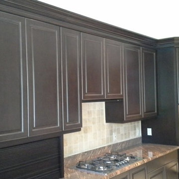 Espresso with Glazing Refinished Cabinets
