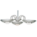 Lite Source - Ricco Halogen 3-Light Chandelier, Polished Steel 100Wx3 J Type - Stylish and bold. Make an illuminating statement with this fixture. An ideal lighting fixture for your home.&nbsp