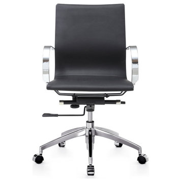 Devin Mid-Back Office Chair, Black