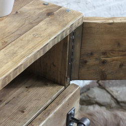 Jamila Reclaimed Scaffolding Board Long Low Media Unit - Console Tables