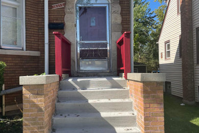 Front brick and masonry and back stairs replacement