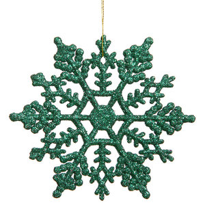 Vickerman 9 Silver Styrofoam Glitter Snowflake Christmas Ornament