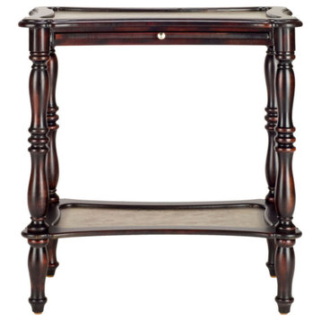 Gilreath Pullout Accent Table Dark Brown