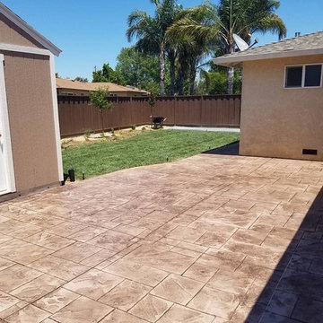 Stamped Concrete Driveway & Pathway