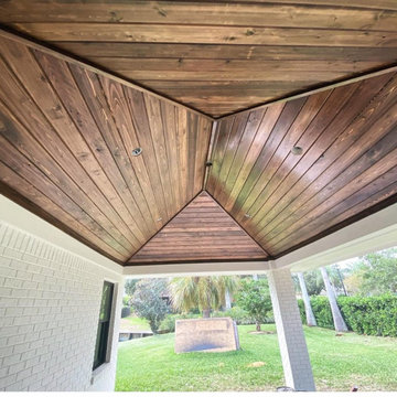 Cypress Tongue and Groove Ceiling