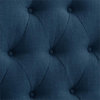 Calera Navy Blue Fabric Diamond Tufted Arched Double / Full Headboard