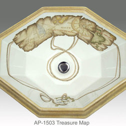 Hand Painted Drop-in Sinks by Atlantis Porcelain Art - Products