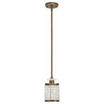 Livex Lighting - Livex Lighting 50560-64 Grammercy - One Light Mini Pendant - No. of Rods: 3  Canopy IncludedGrammercy One Light  Palacial Bronze Clea *UL Approved: YES Energy Star Qualified: n/a ADA Certified: n/a  *Number of Lights: Lamp: 1-*Wattage:100w Medium Base bulb(s) *Bulb Included:No *Bulb Type:Medium Base *Finish Type:Palacial Bronze