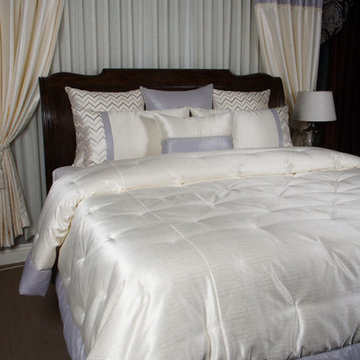 Bedding with matching drapery