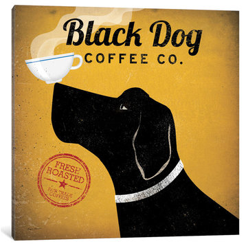 "Black Dog Coffee Co. Gallery" by Ryan Fowler, 12x12x1.5"