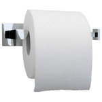 DGB Enterprises - Italia Capri Series Mega Roll Toilet Paper Holder in Polished Chrome - Enhance the look of your bathroom with the help of Italia. Known for our exceptional quality, affordable prices, and easy disc mounting installation, we have taken the guesswork out of choosing the right bathroom accessory. The Capri Series extra long paper holder is designed to accommodate larger Mega Rolls, offering more flexibility for your space. It features a contemporary square back plate and is finished in a beautiful polished chrome, adding the perfect touch to any bathroom. Add the Capri towel bar, towel ring, and robe hook to complete the set! SPECIFICATIONS: Material: Brass. Finish: Polished Chrome. Product Width: 2 in. Product Back to Front Depth: 3.25 in. Overall Product Height: 7 in. Product Weight: 1.5 lbs.