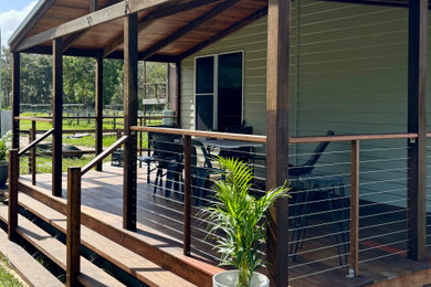 Design ideas for a country home design in Sunshine Coast.