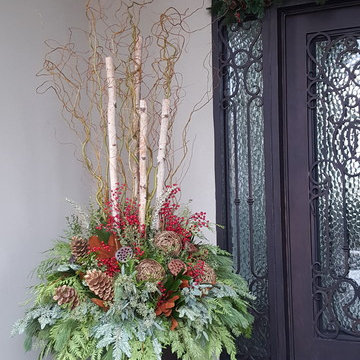 Winter and Christmas Containers