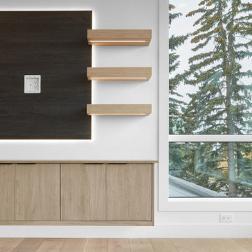 Modern New Home - Woodgrain Melamine Entertainment Unit