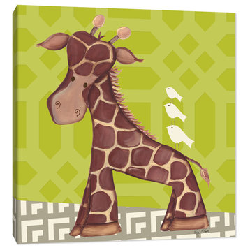 Jackson Giraffe Stretched Canvas Wall Art