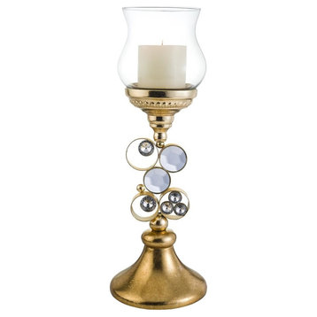Glimmer of Gold Candleholder Without Candle