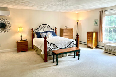 Bedroom - coastal bedroom idea in Boston