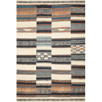 Mika In/out Area Rug by Loloi, Ivory / Multi, 2'5"x4'