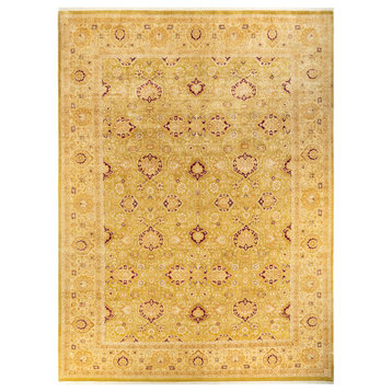 Shinde One-of-a-Kind Hand-Knotted Area Rug Green, 10'2"x13'10"