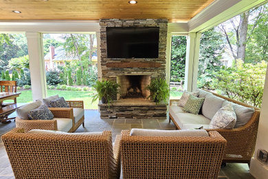 Inspiration for a porch remodel in Charlotte