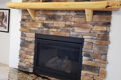 Living room - traditional living room idea in Other