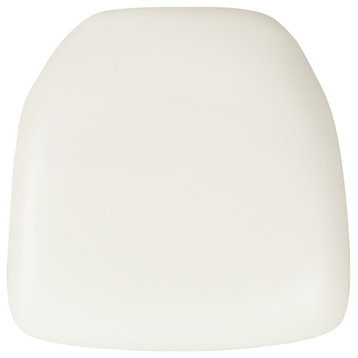 Hard White Vinyl Chiavari Chair Cushion