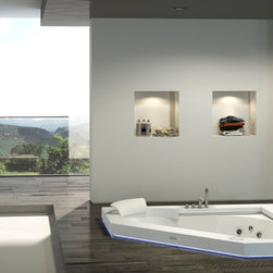 AURA CORNER 160 CORIAN&reg; - Bathtubs